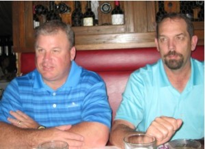 Outgoing NTCA president Nyle Wadford (l.) of Neuse Tile Service, Youngsville, N.C. with James Woelfel of Artcraft Granite Marble & Tile, Mesa, Arizona. In addition to chairing the NTCA Technical Committee, Woelfel is first vice president for NTCA.