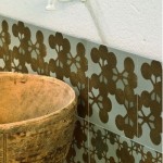 Azulej glazed porcelain tile collection is designed by Patricia Urquiola for Mutina, inspired by ancient handcrafted majolica made of hydraulic cement, in 8”x8 formats in nine patterns or as a combination of 27 different designs.