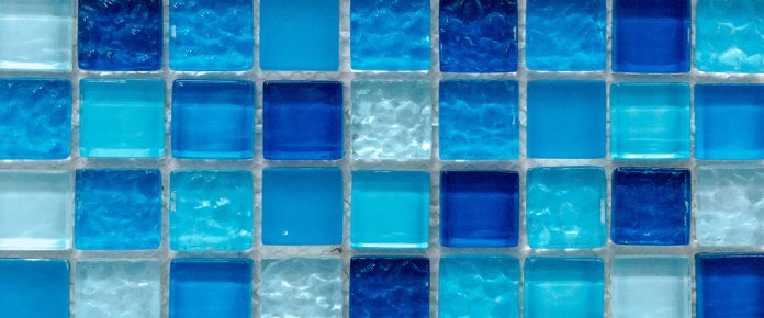Background tiles in a modern design glass texture of color mosaic pattern.