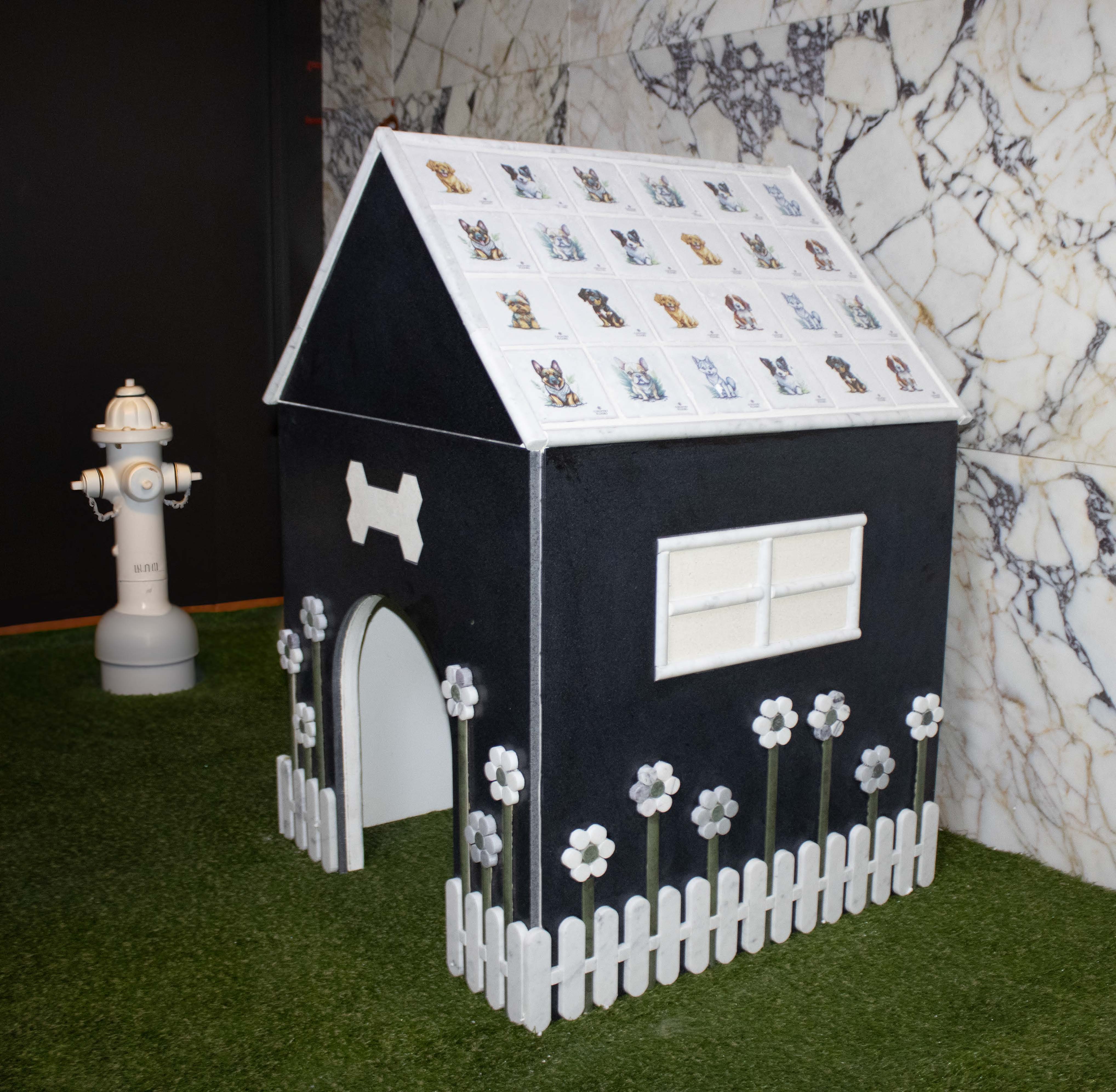TCNA members donate tiled doghouses | Coverings 2026