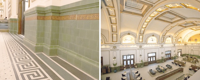 Asher Adams’s Historic Depot includes the train station’s original mosaic tile. Photo: BILD Photography.