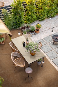 Earthn terracotta 12"x24" Grip, Cobblestone 24"x24" 2CM Grip