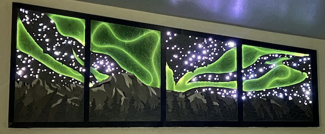 The finished Aurora mural.