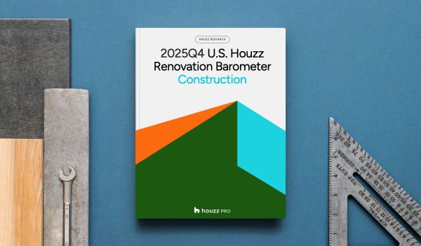 The Houzz Construction Renovation Barometer captures the outlook of construction industry professionals.