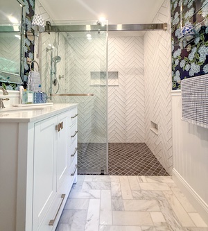 Bathroom remodel in a circa 1960s house